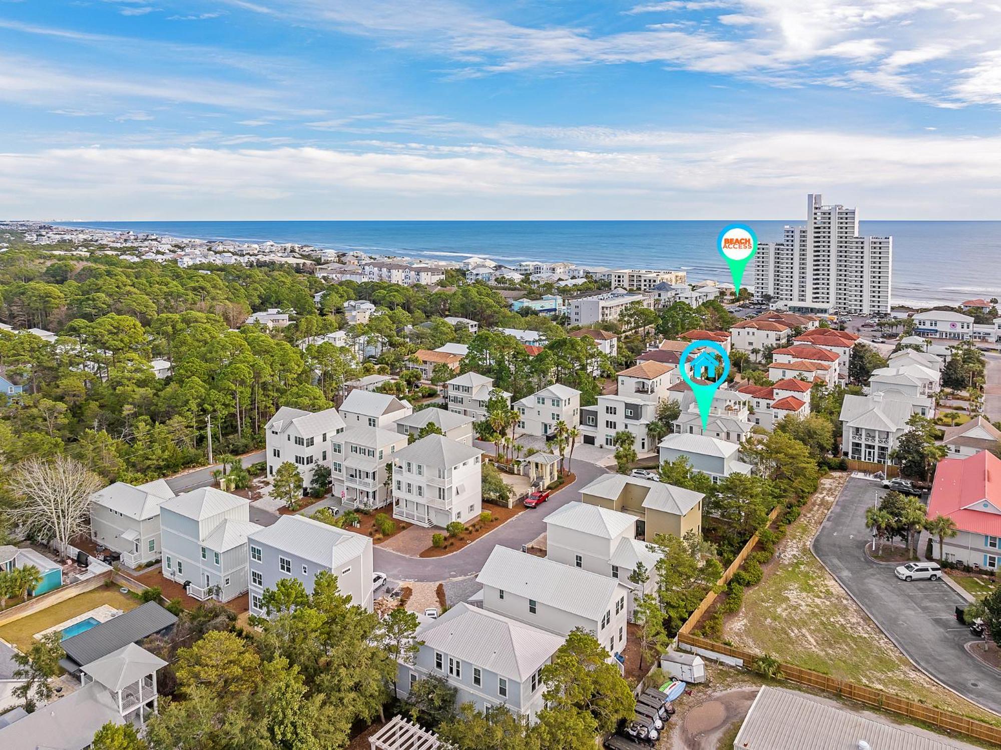 Shellabrate Good Times A Brand New Home For 2024 Only 3 Blocks To The Beach With Community Pool Santa Rosa Beach Exterior photo
